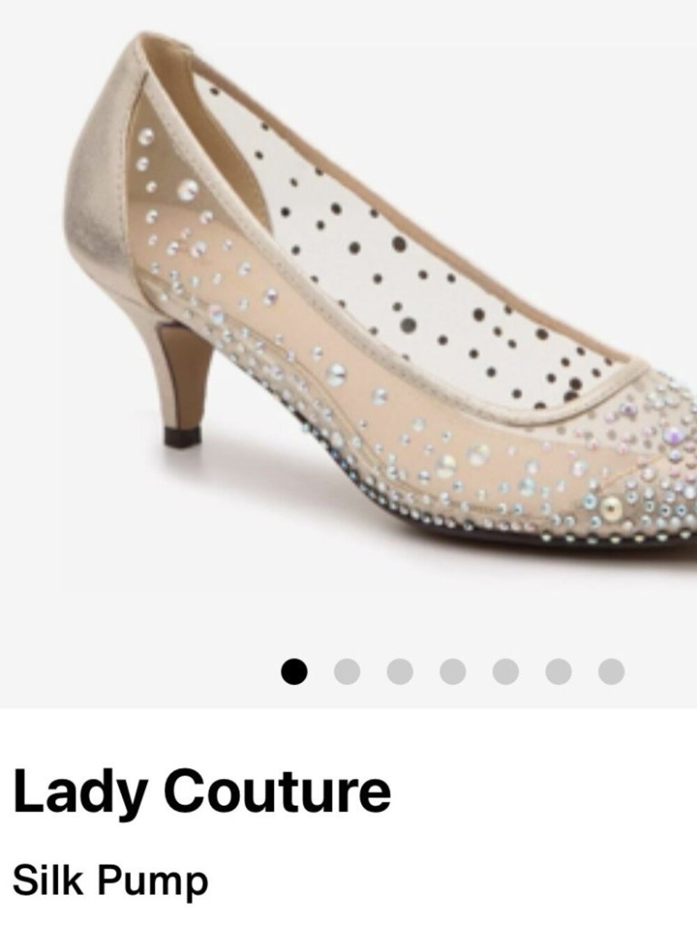 Alex Marie Champagne Crystal-Embellished Pump